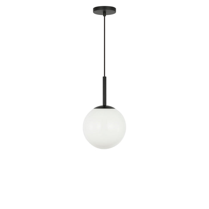 Generation Lighting - GLP1821MBK - One Light Pendant - Nube - Midnight Black