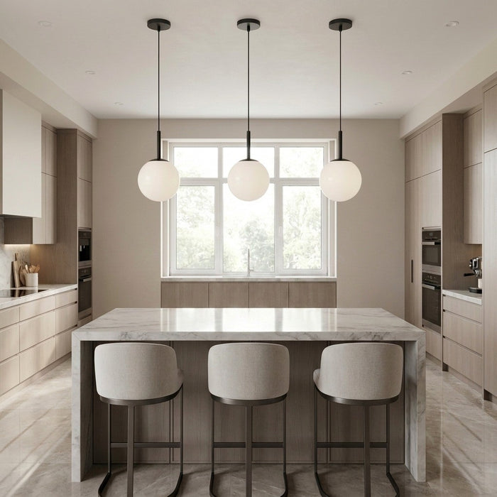 Generation Lighting - GLP1821MBKE - One Light Pendant - Nube - Midnight Black