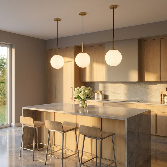 Generation Lighting - GLP1821SB - One Light Pendant - Nube - Satin Brass