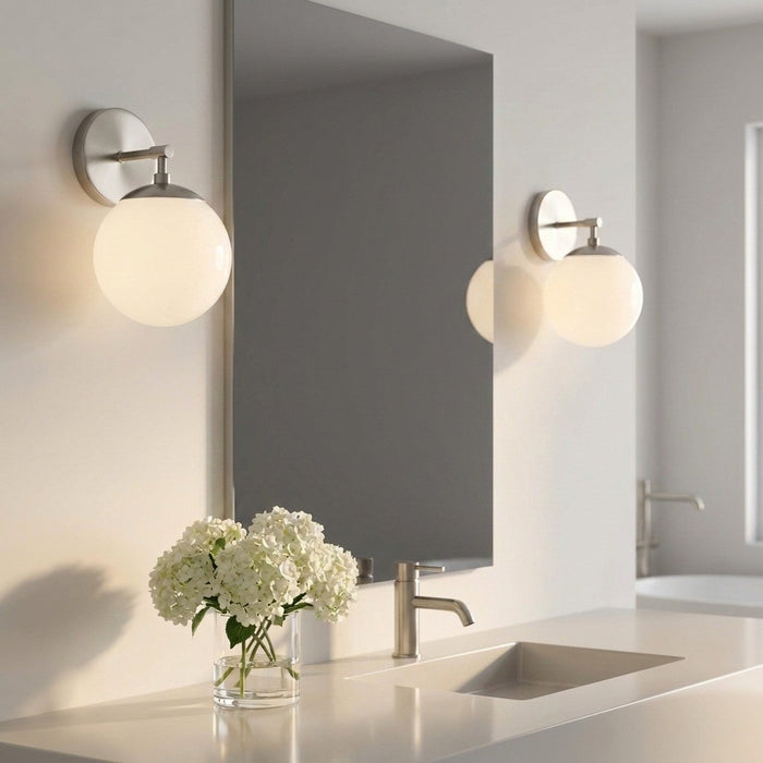 Generation Lighting - GLV1831BN - One Light Vanity - Nube - Brushed Nickel