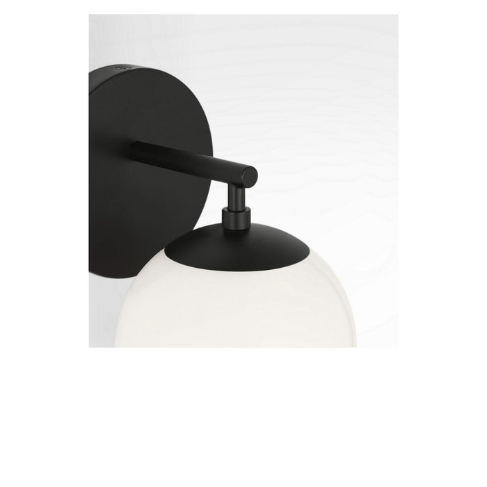 Generation Lighting - GLV1831MBK - One Light Vanity - Nube - Midnight Black