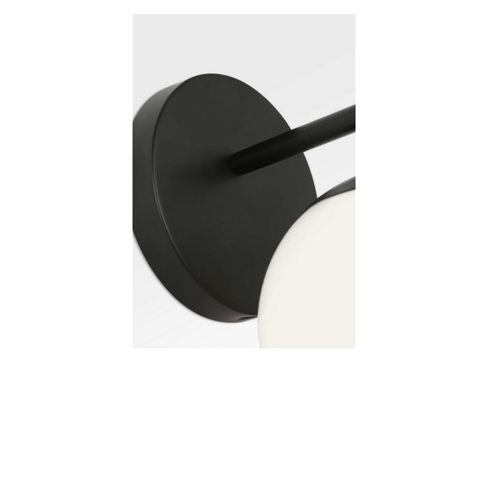 Generation Lighting - GLV1831MBK - One Light Vanity - Nube - Midnight Black