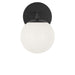 Generation Lighting - GLV1831MBK - One Light Vanity - Nube - Midnight Black
