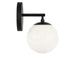 Generation Lighting - GLV1831MBK - One Light Vanity - Nube - Midnight Black