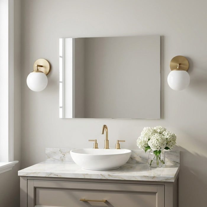 Generation Lighting - GLV1831SB - One Light Vanity - Nube - Satin Brass