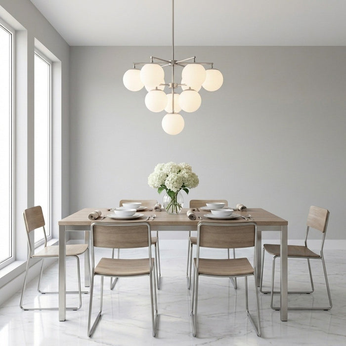 Generation Lighting - GLC18010BN - Ten Light Chandelier - Nube - Brushed Nickel