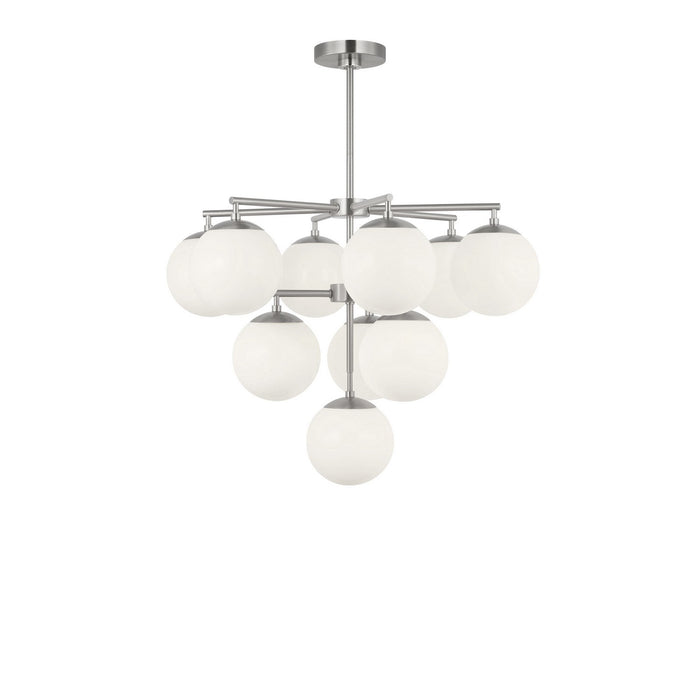 Generation Lighting - GLC18010BNE - Ten Light Chandelier - Nube - Brushed Nickel