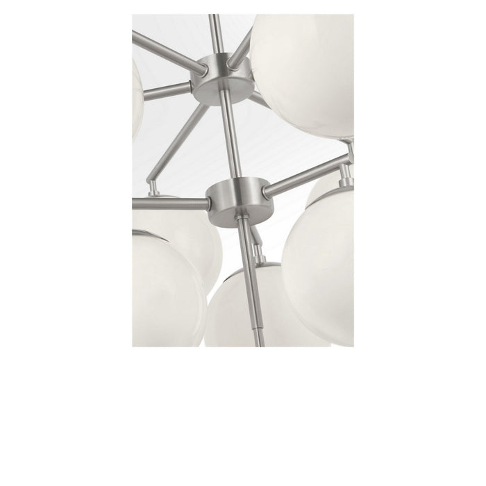 Generation Lighting - GLC18010BNE - Ten Light Chandelier - Nube - Brushed Nickel