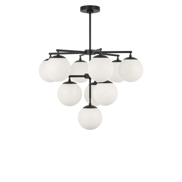 Generation Lighting - GLC18010MBK - Ten Light Chandelier - Nube - Midnight Black
