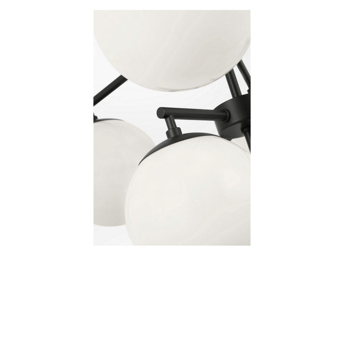 Generation Lighting - GLC18010MBK - Ten Light Chandelier - Nube - Midnight Black