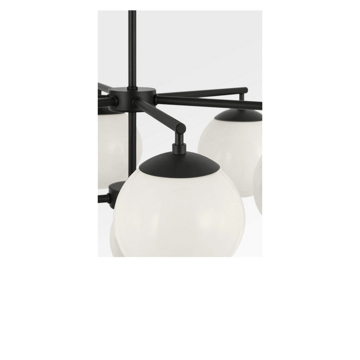 Generation Lighting - GLC18010MBK - Ten Light Chandelier - Nube - Midnight Black