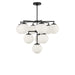 Generation Lighting - GLC18010MBKE - Ten Light Chandelier - Nube - Midnight Black