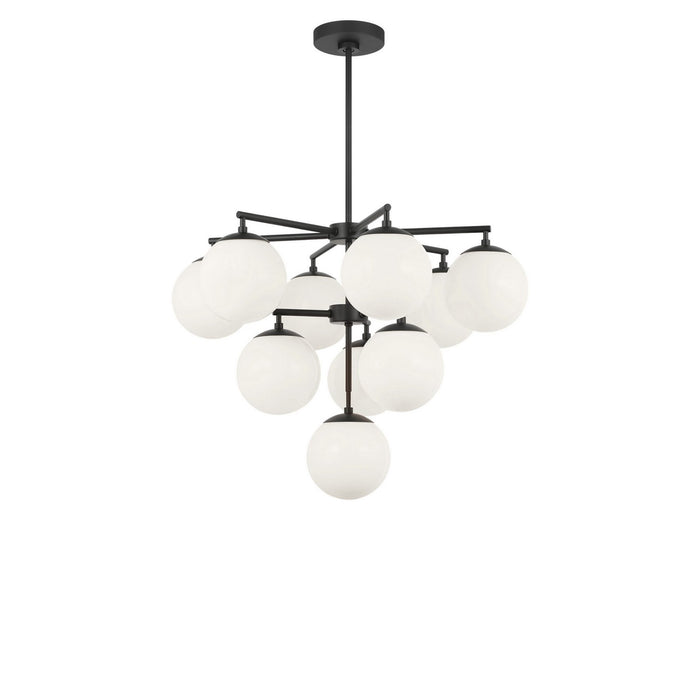 Generation Lighting - GLC18010MBKE - Ten Light Chandelier - Nube - Midnight Black