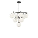 Generation Lighting - GLC18010MBKE - Ten Light Chandelier - Nube - Midnight Black