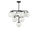Generation Lighting - GLC18010MBKE - Ten Light Chandelier - Nube - Midnight Black