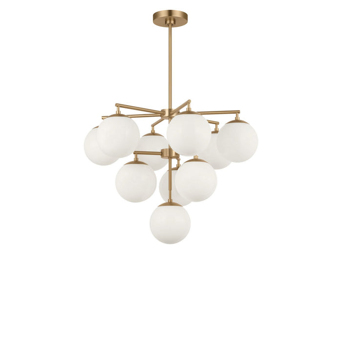 Generation Lighting - GLC18010SB - Ten Light Chandelier - Nube - Satin Brass