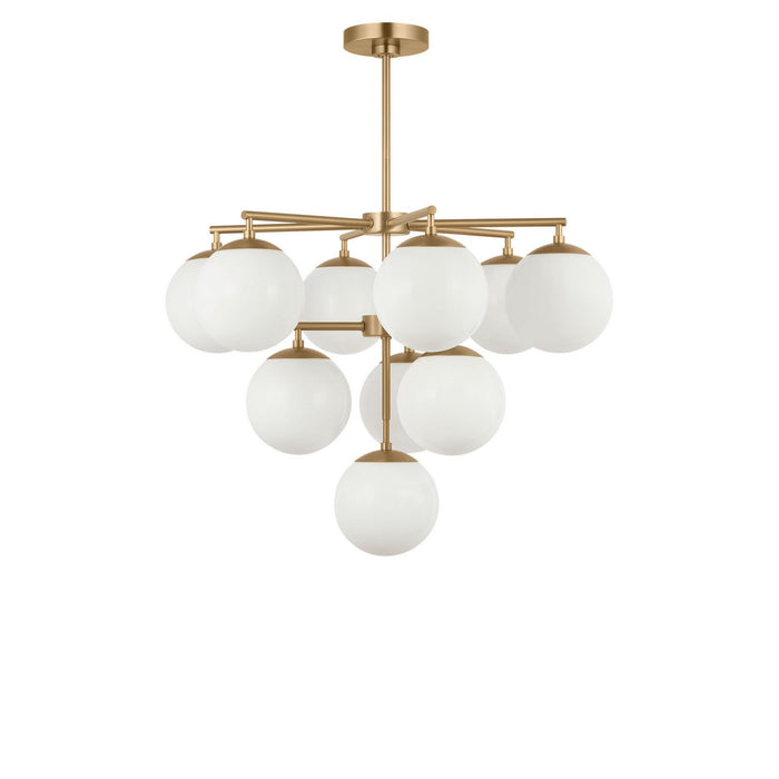 Generation Lighting - GLC18010SBE - Ten Light Chandelier - Nube - Satin Brass