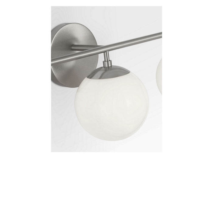 Generation Lighting - GLV1853BNE - Three Light Vanity - Nube - Brushed Nickel