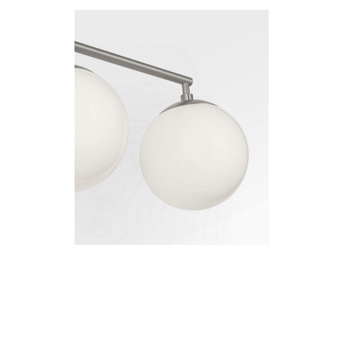 Generation Lighting - GLV1853BNE - Three Light Vanity - Nube - Brushed Nickel