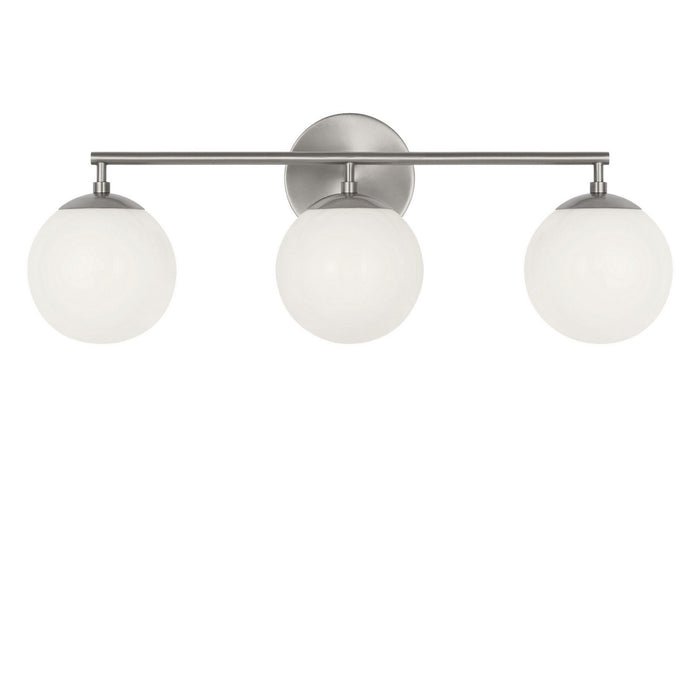 Generation Lighting - GLV1853BNE - Three Light Vanity - Nube - Brushed Nickel