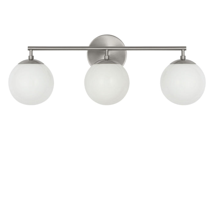 Generation Lighting - GLV1853BNE - Three Light Vanity - Nube - Brushed Nickel