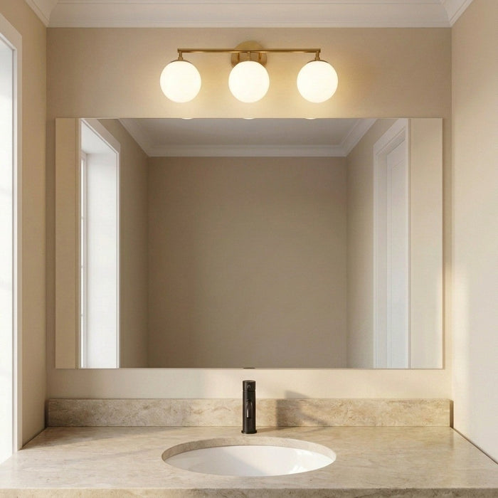 Generation Lighting - GLV1853MBK - Three Light Vanity - Nube - Midnight Black