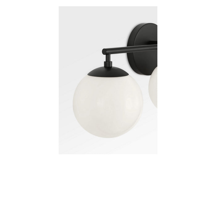 Generation Lighting - GLV1853MBKE - Three Light Vanity - Nube - Midnight Black
