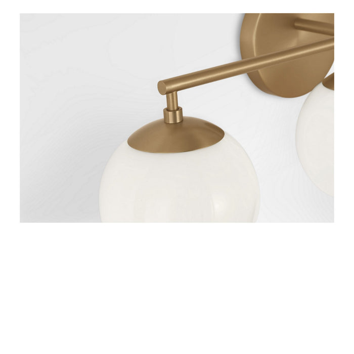 Generation Lighting - GLV1853SBE - Three Light Vanity - Nube - Satin Brass
