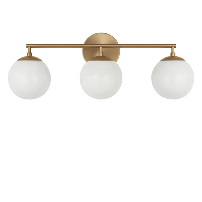 Generation Lighting - GLV1853SBE - Three Light Vanity - Nube - Satin Brass