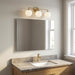 Generation Lighting - GLV1853SBE - Three Light Vanity - Nube - Satin Brass