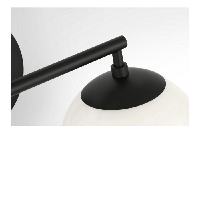 Generation Lighting - GLV1842MBK - Two Light Vanity - Nube - Midnight Black