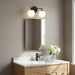 Generation Lighting - GLV1842MBKE - Two Light Vanity - Nube - Midnight Black