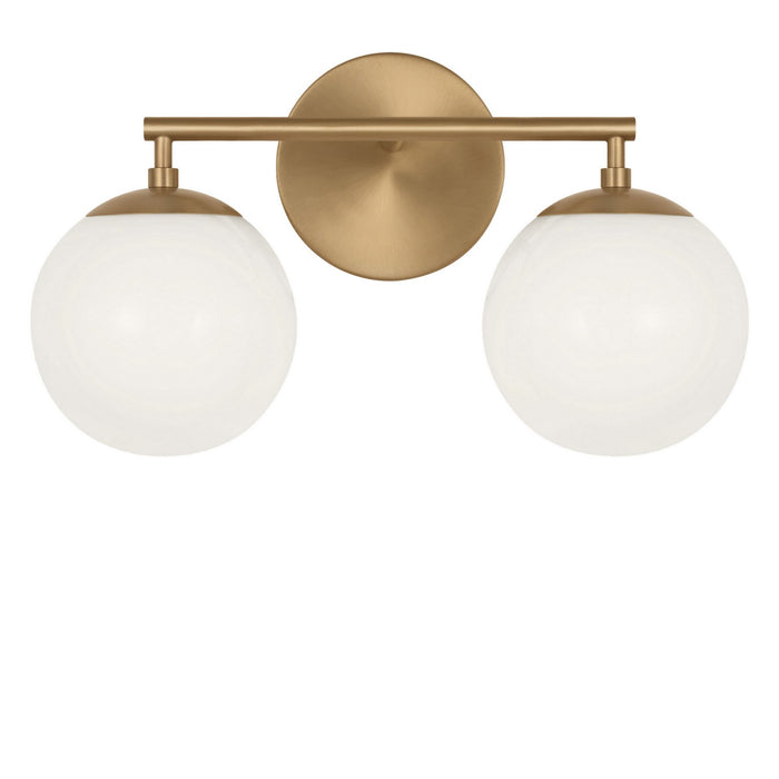 Generation Lighting - GLV1842SBE - Two Light Vanity - Nube - Satin Brass