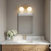 Generation Lighting - GLV1842SBE - Two Light Vanity - Nube - Satin Brass