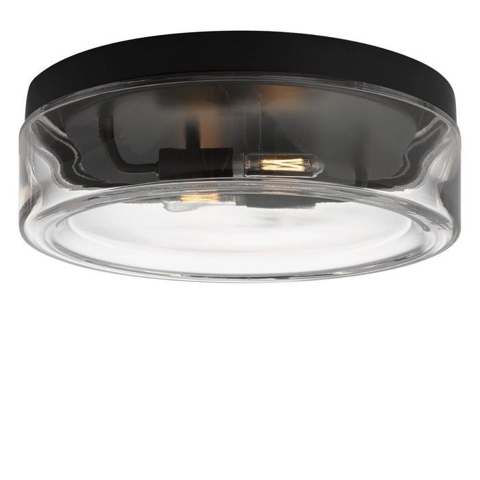 Generation Lighting - GLF1722MBK - Two Light Flush Mount - Rhett - Midnight Black