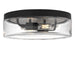 Generation Lighting - GLF1722MBKE - Two Light Flush Mount - Rhett - Midnight Black