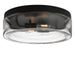 Generation Lighting - GLF1722MBKE - Two Light Flush Mount - Rhett - Midnight Black