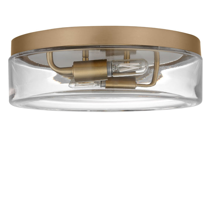 Generation Lighting - GLF1722SBE - Two Light Flush Mount - Rhett - Satin Brass