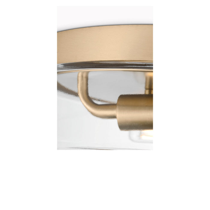 Generation Lighting - GLF1722SBE - Two Light Flush Mount - Rhett - Satin Brass