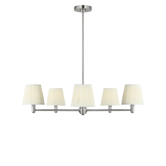 Generation Lighting - GLC1865BN - Five Light Chandelier - Vilera - Brushed Nickel