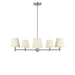 Generation Lighting - GLC1865BN - Five Light Chandelier - Vilera - Brushed Nickel