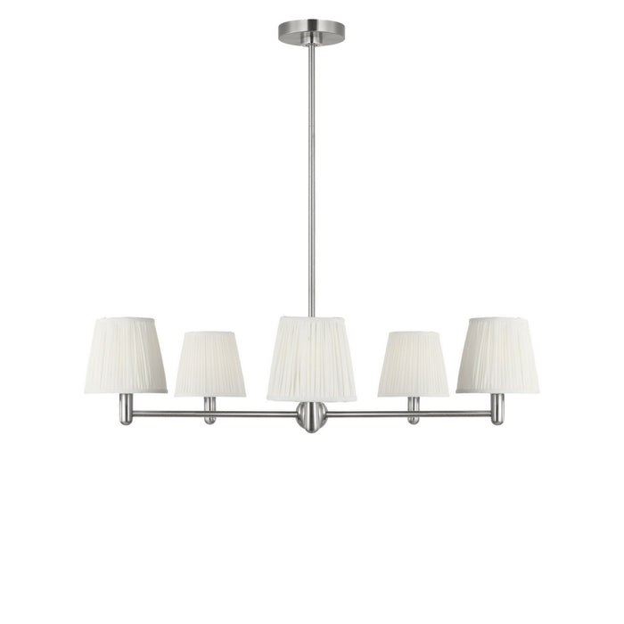 Generation Lighting - GLC1865BNE - Five Light Chandelier - Vilera - Brushed Nickel