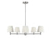 Generation Lighting - GLC1865BNE - Five Light Chandelier - Vilera - Brushed Nickel