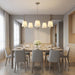 Generation Lighting - GLC1865BNE - Five Light Chandelier - Vilera - Brushed Nickel