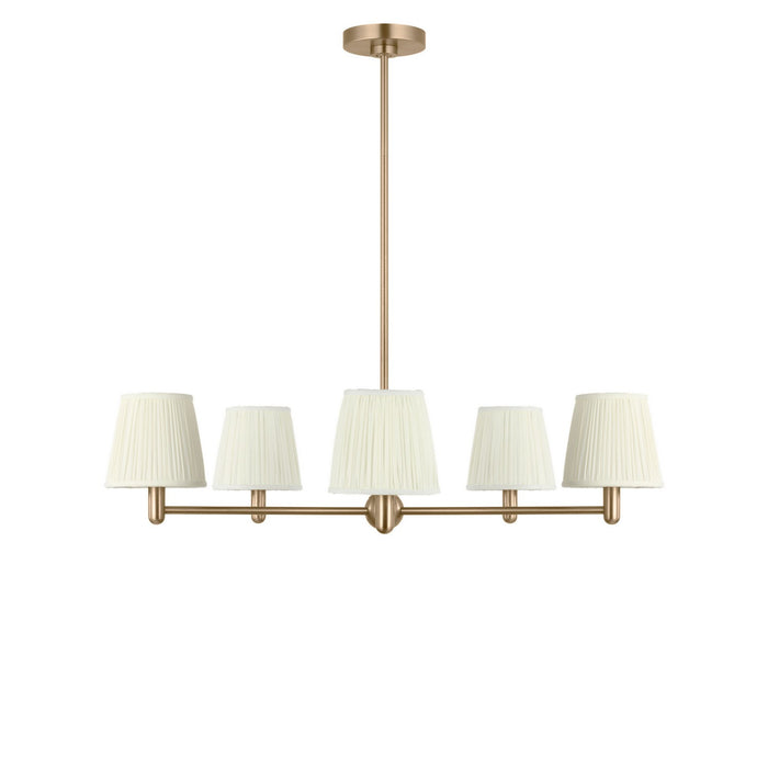Generation Lighting - GLC1865SB - Five Light Chandelier - Vilera - Satin Brass