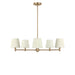 Generation Lighting - GLC1865SB - Five Light Chandelier - Vilera - Satin Brass