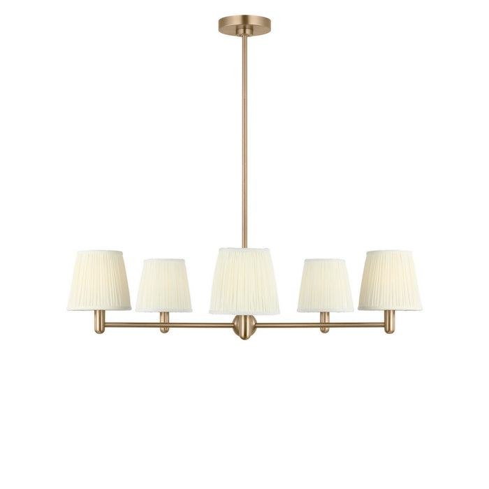 Generation Lighting - GLC1865SB - Five Light Chandelier - Vilera - Satin Brass