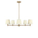 Generation Lighting - GLC1865SBE - Five Light Chandelier - Vilera - Satin Brass