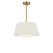 Generation Lighting - GLP1873SB - Three Light Pendant - Vilera - Satin Brass