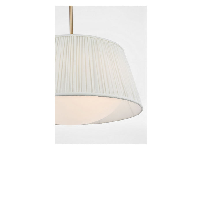 Generation Lighting - GLP1873SB - Three Light Pendant - Vilera - Satin Brass